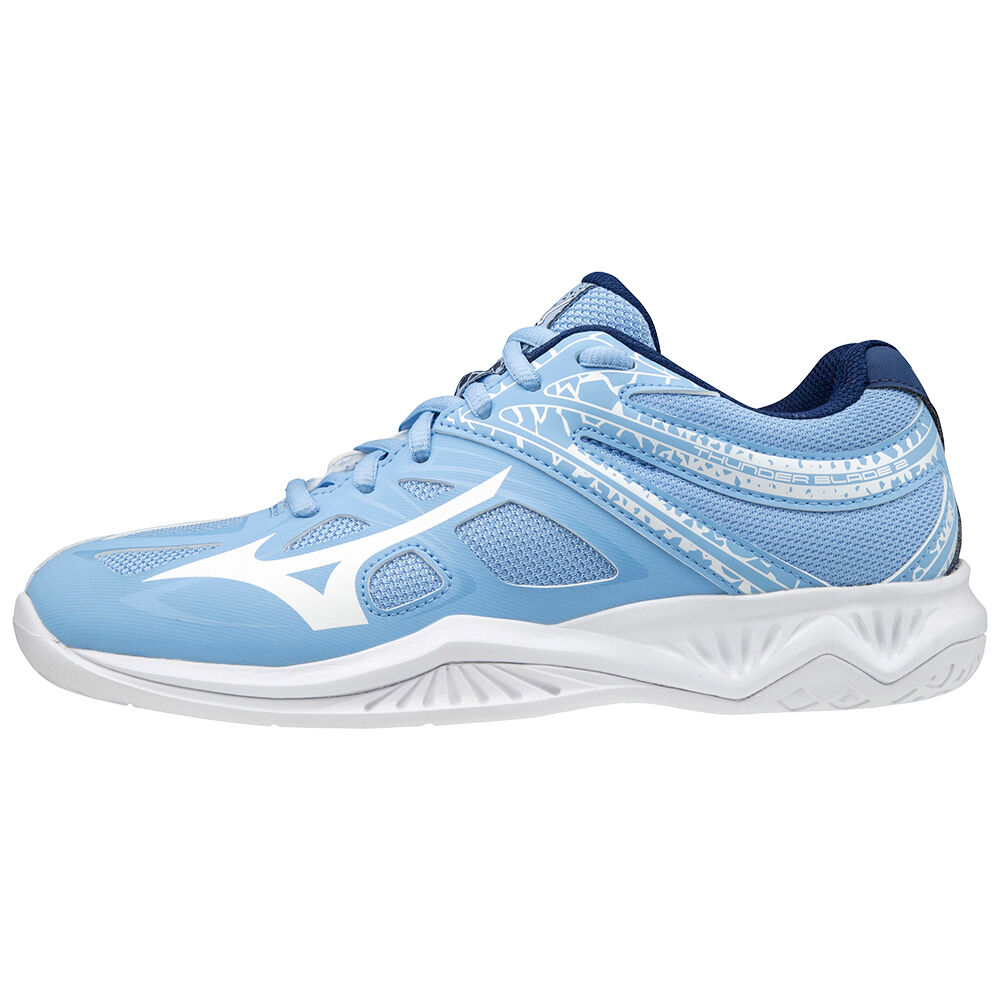 Zapatillas Voleibol Mizuno Thunder Blade 2 Mujer Azules/Blancas Outlet QXTG-04791